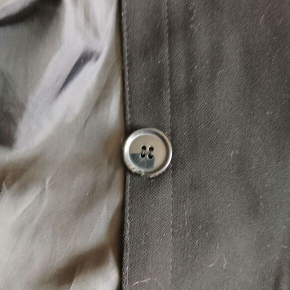 Gallery Macys Black Coat Machine Washable Coat SIZE S - Picture 11 of 15